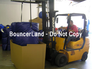 shipping an inflatable bouncer